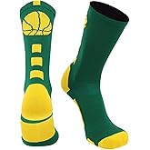 MadSportsStuff Basketball Socks for Boys Girls - Youth & Adult Athletic Crew Socks - Cushioned Moisture Wicking Performance