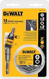 DEWALT Pivot Bit Holder Set 14-Piece DWPVTC14 Beige Phillips Hex Shank view 4