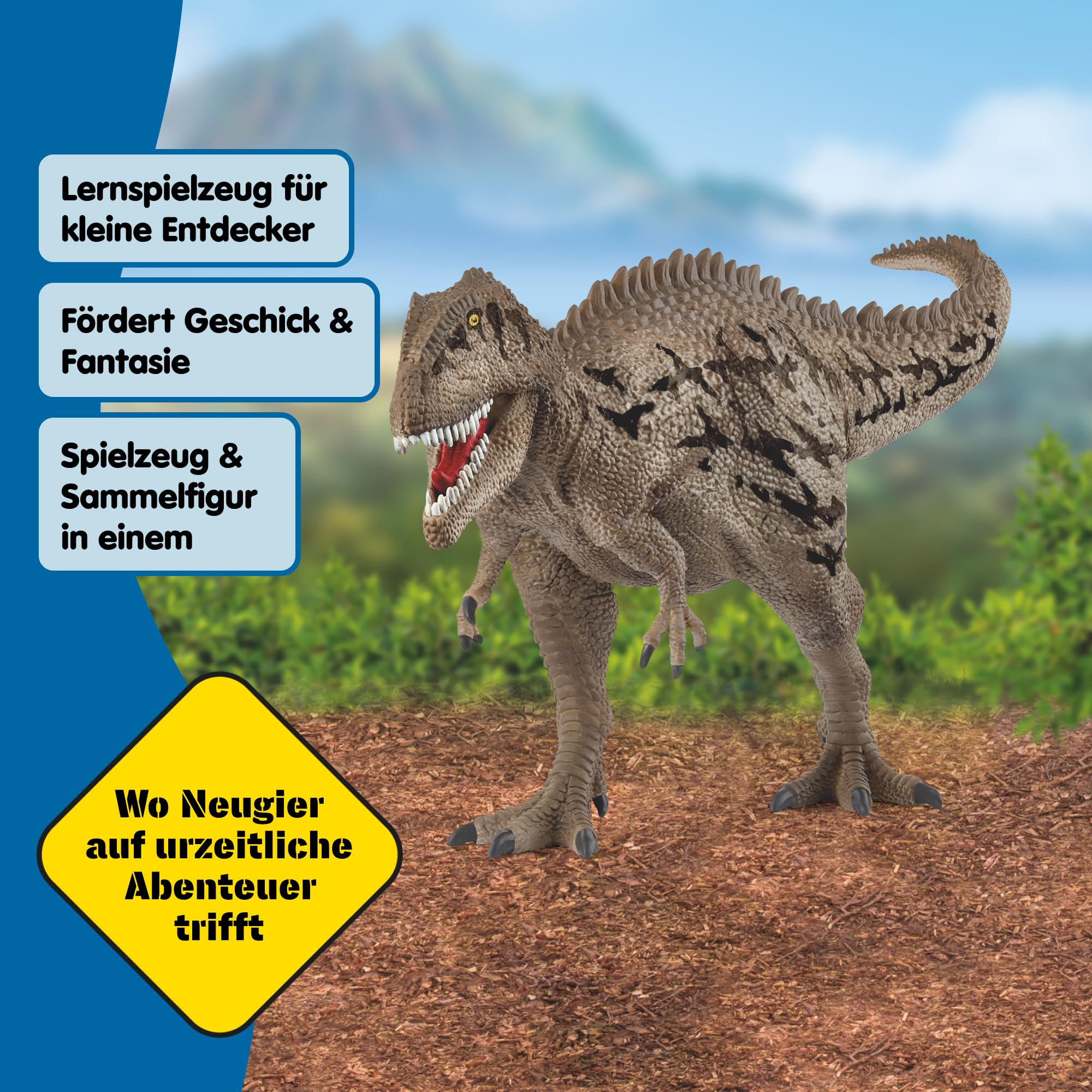 schleich Dinosaurs | Carcharodontosaurus 15048 | detailgetreuer Dino mit beweglichem Kiefer | tolles Geschenk für Mädchen und Jungen | schleich Dinosaurier Spielzeug ab 3 Jahre | 8 x 33 x 13 cm 3