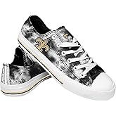 FOCO New Orleans Saints NFL Womens Low Top Tie Dye Canvas Shoes - 9