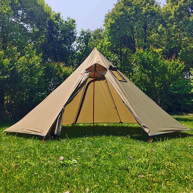 12Persontent, Octagonal Ultralight Tent, with Heated Shelter Smokey