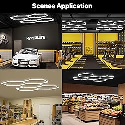 HYPERLITE Gen 2 Hexagon Garage Lights: 168W 16800LM
