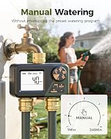 Diivoo 2 Zone Water Timer for Garden Hose Brass Inlet & Outlet IP67 view 7