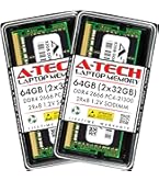 A-Tech 64GB Kit (2x32GB) DDR5 4800MHz PC5-38400 CL40 SODIMM 2Rx8