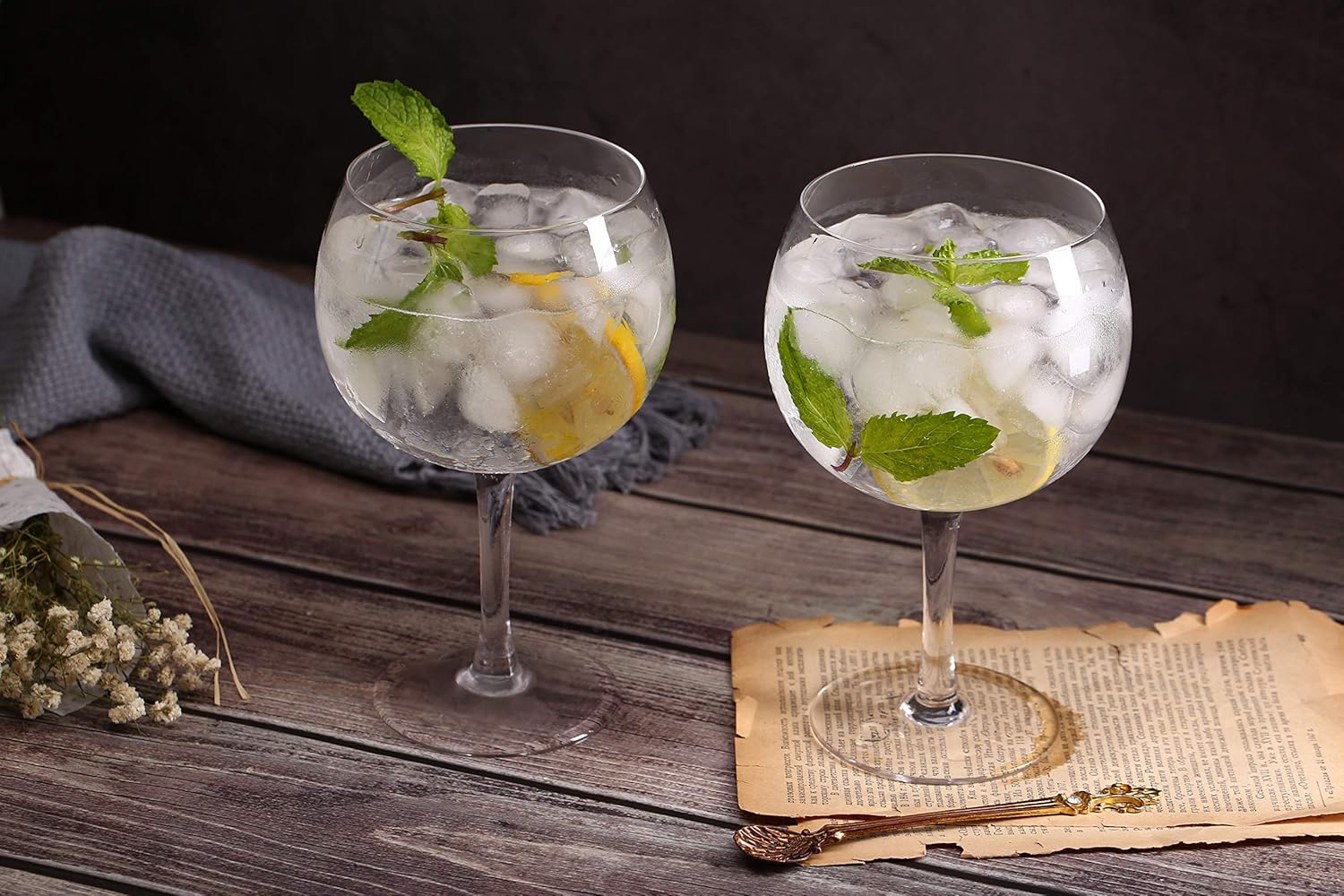 Bellus Crystal Gin Glasses Deluxe Copa de Balon Crystal Glasses Special