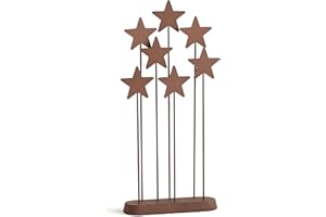Willow Tree Metal Star Backdrop, Designed for Classic Nativity Collection, Stand Rustic Metal Stars Behind Holy Family or Next to Creche, Hand-Painted Accessory