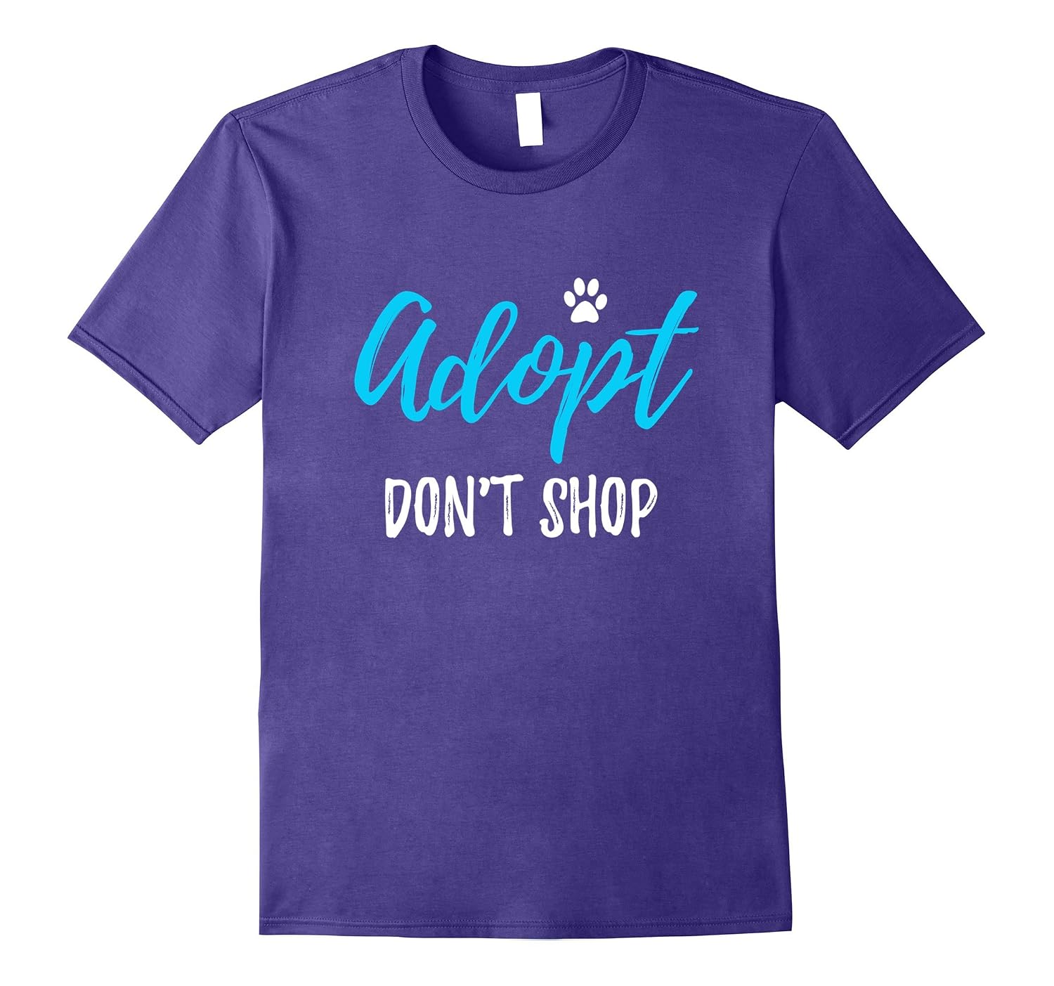 Women's 'Adopt Don't Shop' T-Shirt - Funny Animal Rescue Tee, Pet Lover Gift, 70% Cotton 30% Polyester - View #4