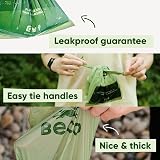 Beco Dog Poo Bags 270 Count Extra Thick Leakproof Recycled 94% view 4