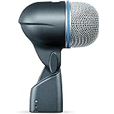 Shure BETA 52A Kick Drum Microphone - Supercardioid Dynamic Mic with High Output Neodymium Element, Locking Stand Adapter, Durabl Steel Mesh Grille and Shock Mount