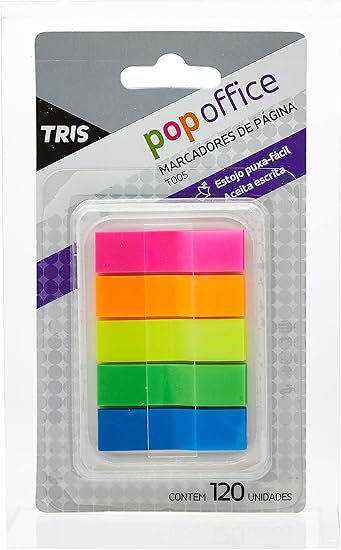 Nota Marcador, Tris, 7897476677460, Multicor, pacote de 120