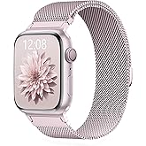 WANLISS Original Metal Milanese Loop Compatible with Apple Watch Band 38mm 40mm 41mm 42mm 44mm 45mm 49mm for Women Men, Magnetic Stainless Steel for iWatch Se Ultra Series 11 10 9 8 7 6 5 4 3 2 1
