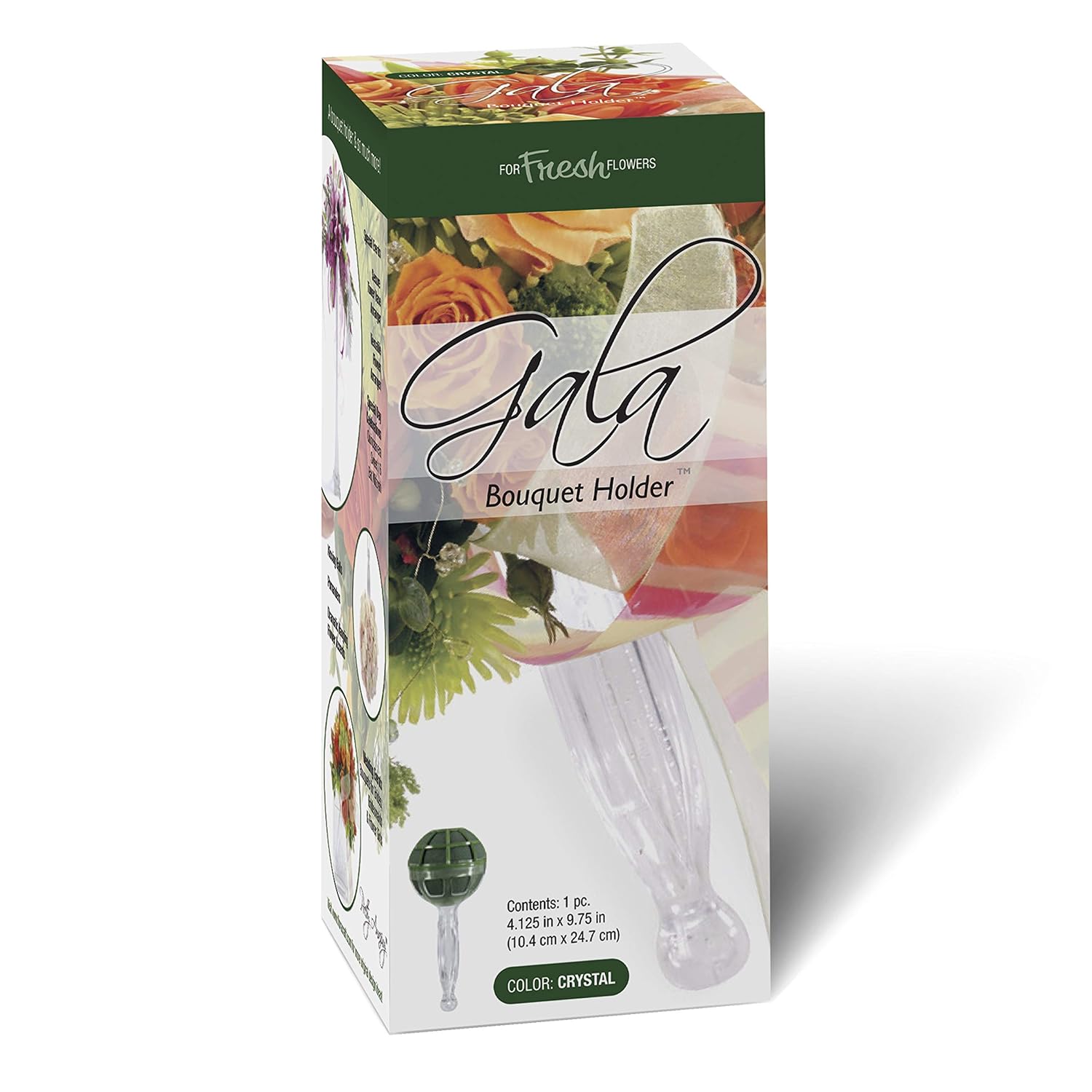 Floracraft Gala Bouquet Holder with Artesia Foam, 4Inchby9Inch