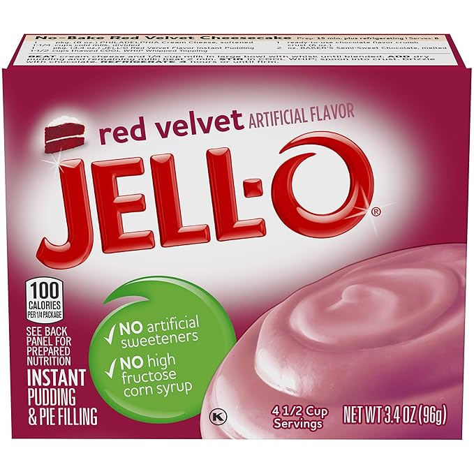 JellO Instant Red Velvet Pudding & Pie Filling (3.4 oz