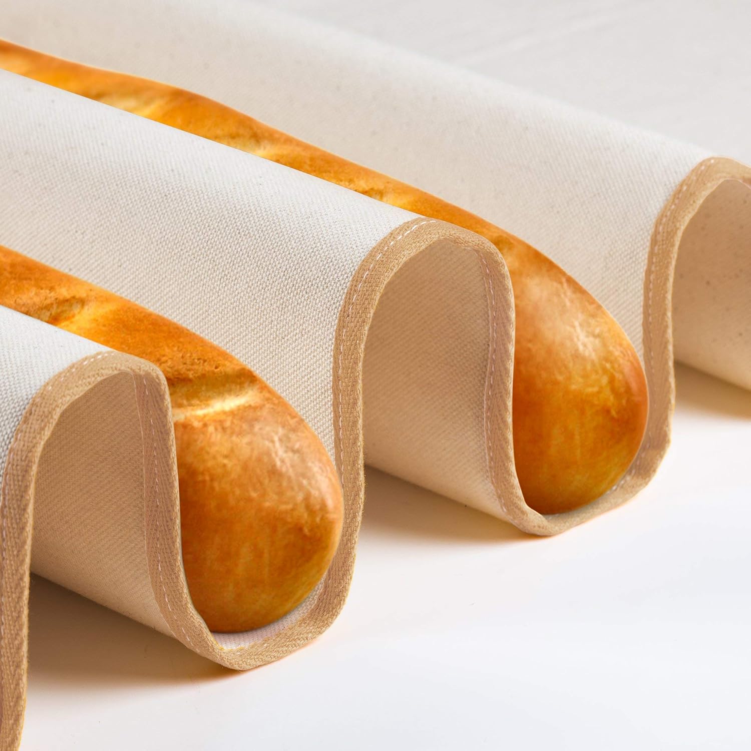 Professional Bakers Couche (40'' × 26'') 100 Cotton Fabric for Bread Dough Baking Proofing