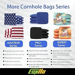 EunHo Dual Sided Cornhole Bags Set of 8 Regulation