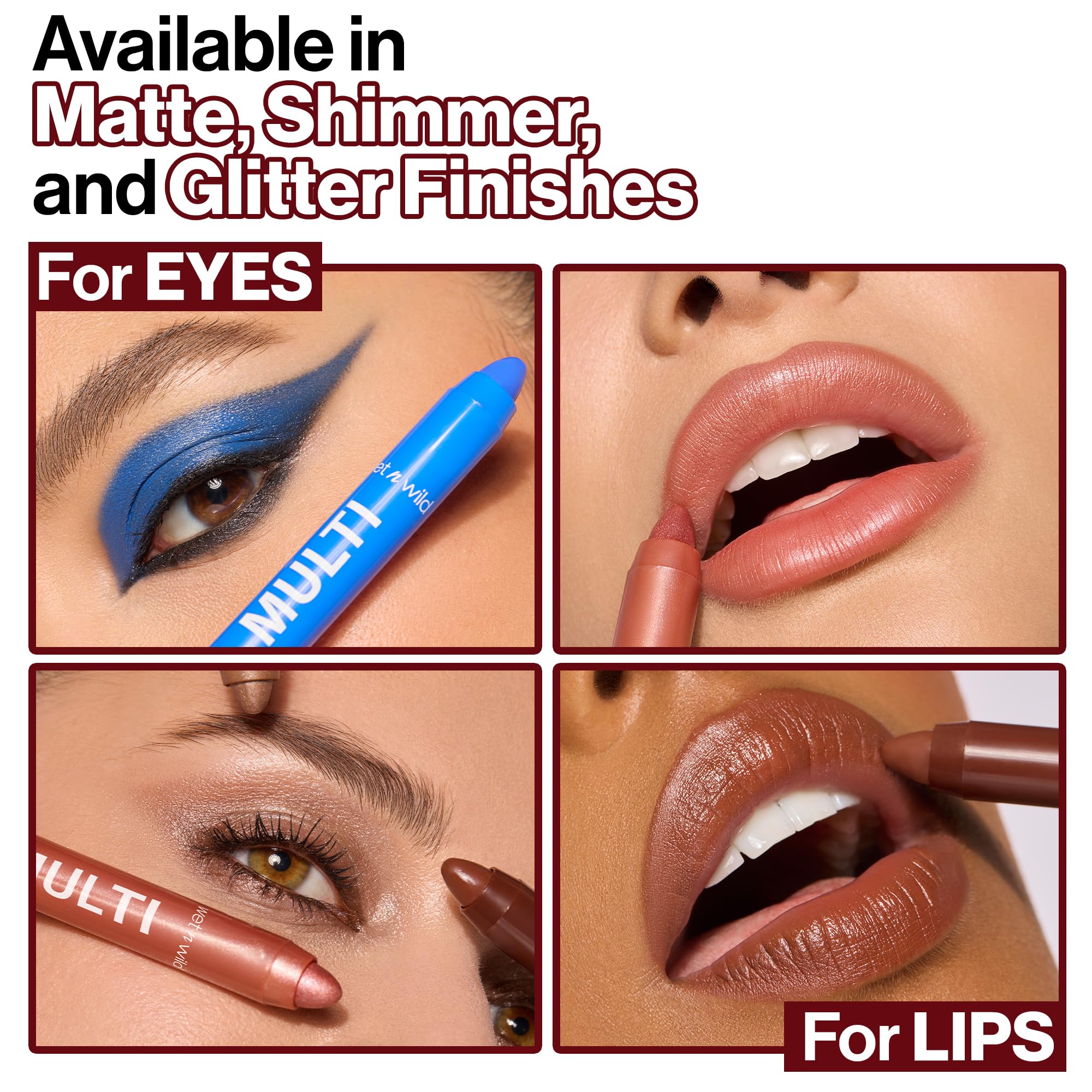 wet n wild Color Icon Cream Eyeliner Eyeshadow Multi-Stick, Moisturizing, Nourishing Velvety Cream-to-Powder Buildable & Blendable Formula, Cruelty-Free & Vegan - Burning Bridge