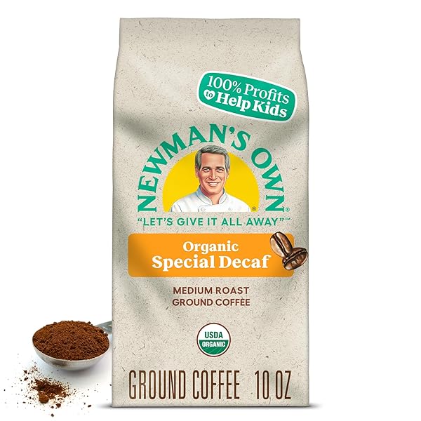 NEWMAN’S OWN ORGANICS NEWMAN’S SPECIAL BLEND DECAF, GROUND COFFEE, DECAFFEINATED, MEDIUM ROAST, BAGGED 10OZ