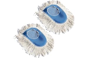Nine Forty Heavy Duty, Industrial-Strength Cotton Wedge Dust Mop Head - Home & Commercial Hardwood Floor Cleaning - Designed for High-Performance Janitorial & Housekeeping Tasks