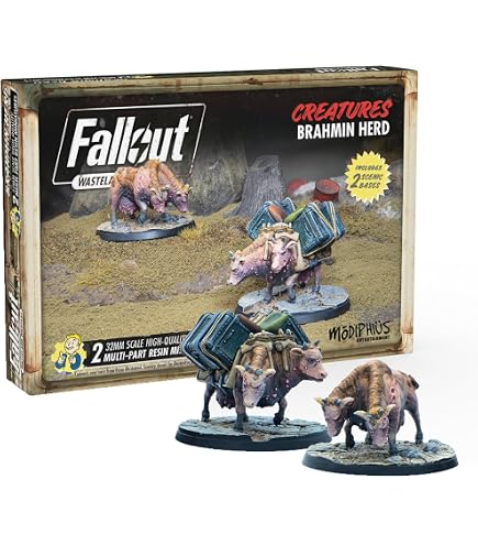 Modiphius – Fallout Wasteland Warfare – Créatures Bloatflies – 3 Miniatures Résine 32 Mm – Non Peintes – À Assembler