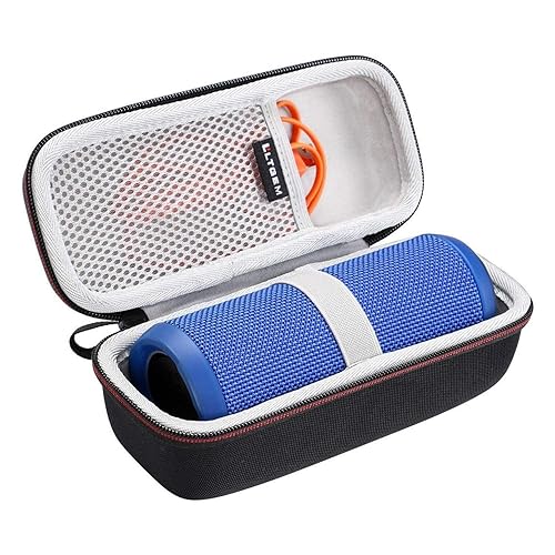 LTGEM Hard Carrying Case for JBL Flip 4/3 Portable Bluetooth Speaker, with  Mesh Pocket Fits USB Cable and Acce