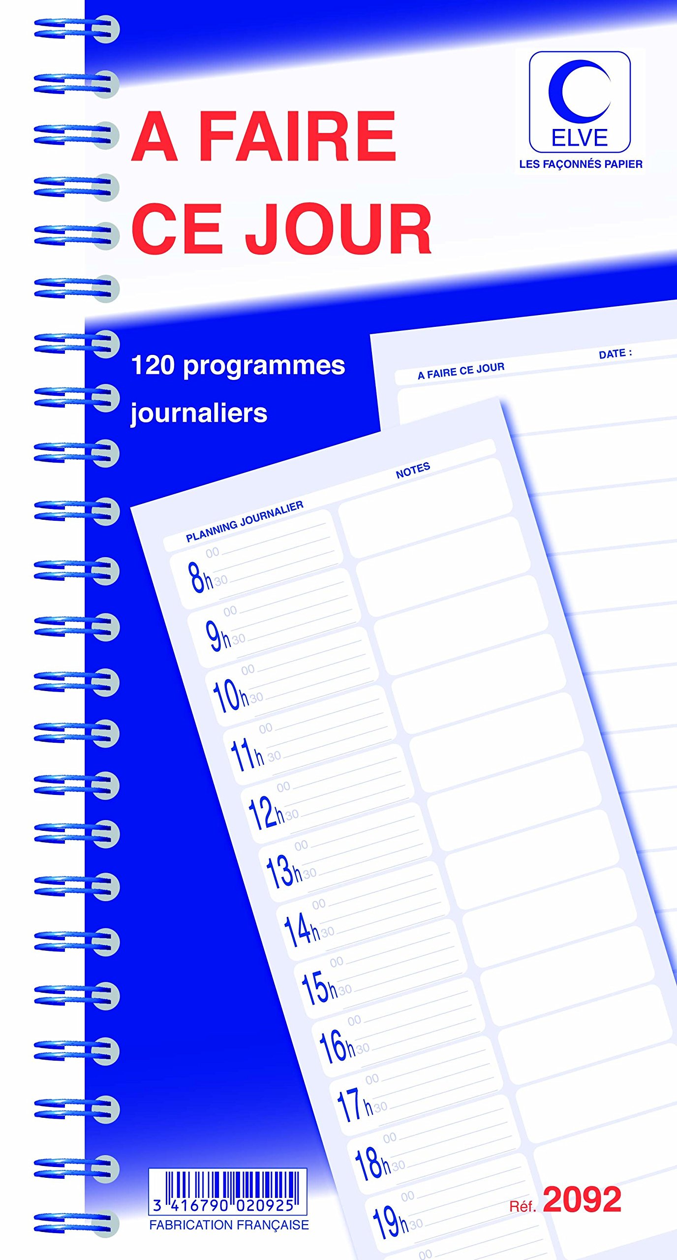 Elve 36715 Spiral Pad Recyclable to Do This Day 140 x 297 mm Assorted Paper