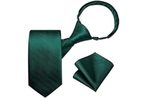 DiBanGu Boys Pre-tied Neckties and Pocket Square Set Adjustable Strap Tie for Kids Wedding Party Graduation School Uniforms