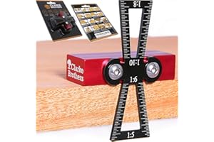 CLARKE BROTHERS Dovetail Marker – Wood Dovetail Tool – Woodworking Hand Tool for Crafts – Precise Dovetail Guide with 1:5, 1:6, 1:8 and 1:10 Slopes – Extra-Large Body – Ergonomic Design