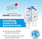 Star Brite Safe Hands Hand Sanitiser Gel 70% Alcohol Pack of 10 50ml with Clips view 2