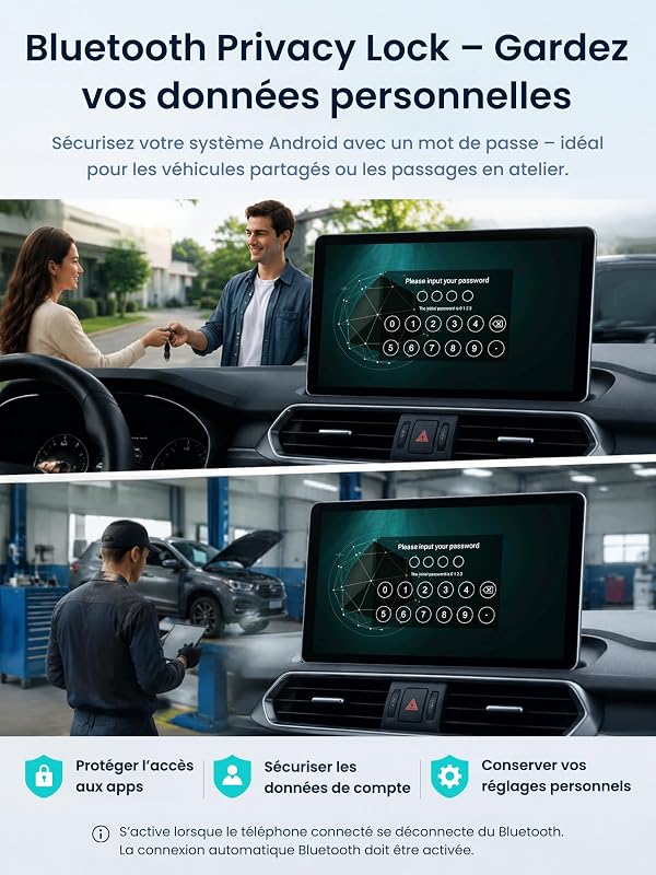 Adaptateur CarPlay sans Fil Android Auto, Boîtier AI Vidéo Auto 3-en-1 pour CP/AA Filaire OEM, 4GB+32GB, Double Wi-FI & Hub IoT Bluetooth, pour Netflix/Youtube/TikTok/Carte TF, CB4B