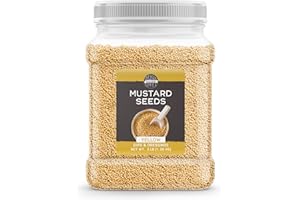 Birch & Meadow 3 lb of Yellow Mustard Seeds, Mild Mustard Flavor, Dips & Dressings