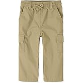 The Children's Place boys Pull On Slim Cargo Pants, Flax, 4 husky