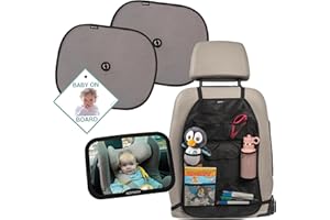Ezimoov Baby Car Mirror (4-in-1 Newborn Car Set)
