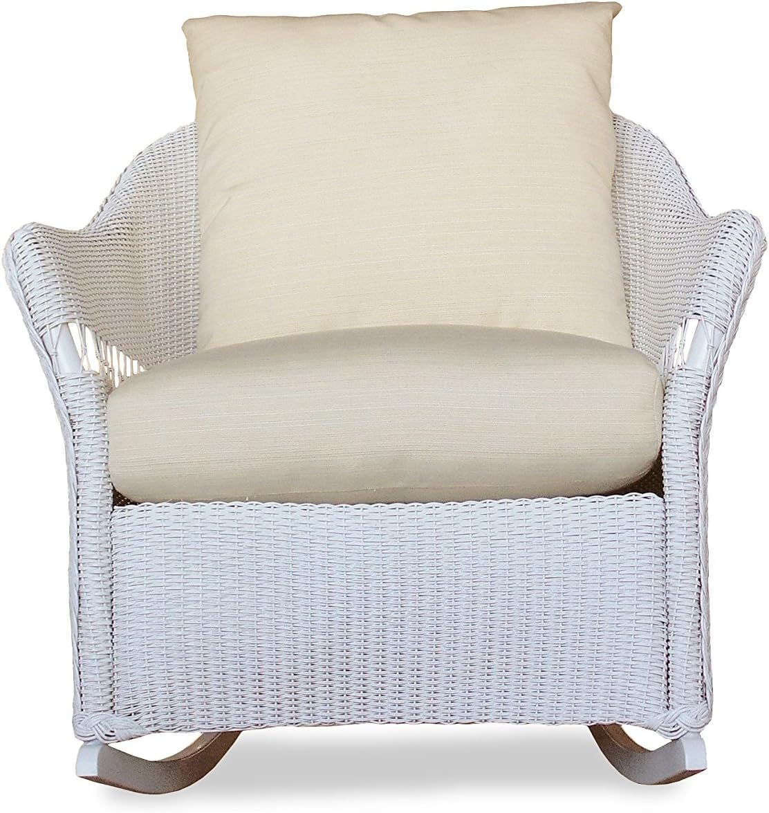 Lloyd Flanders 72233-001-974 Freeport Collection Lounge Rocker in White Loom Finish, Marianas
