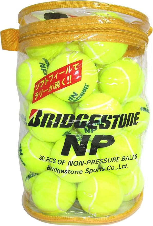Amazon ブリヂストン Bridgestone ノンプレッシャーテニスボール 30個入 a460t ブリヂストン Bridgestone ノンプレッシャー ボール