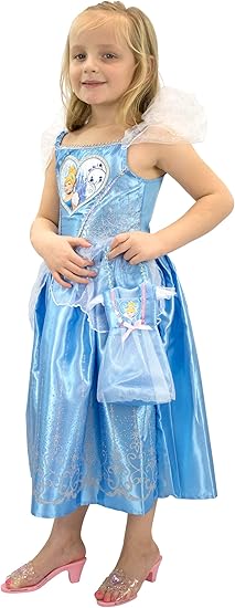 Amazon Co Jp ディズニー ガールズ シンデレラ ドレスアップコスチューム バッグ付き おもちゃ