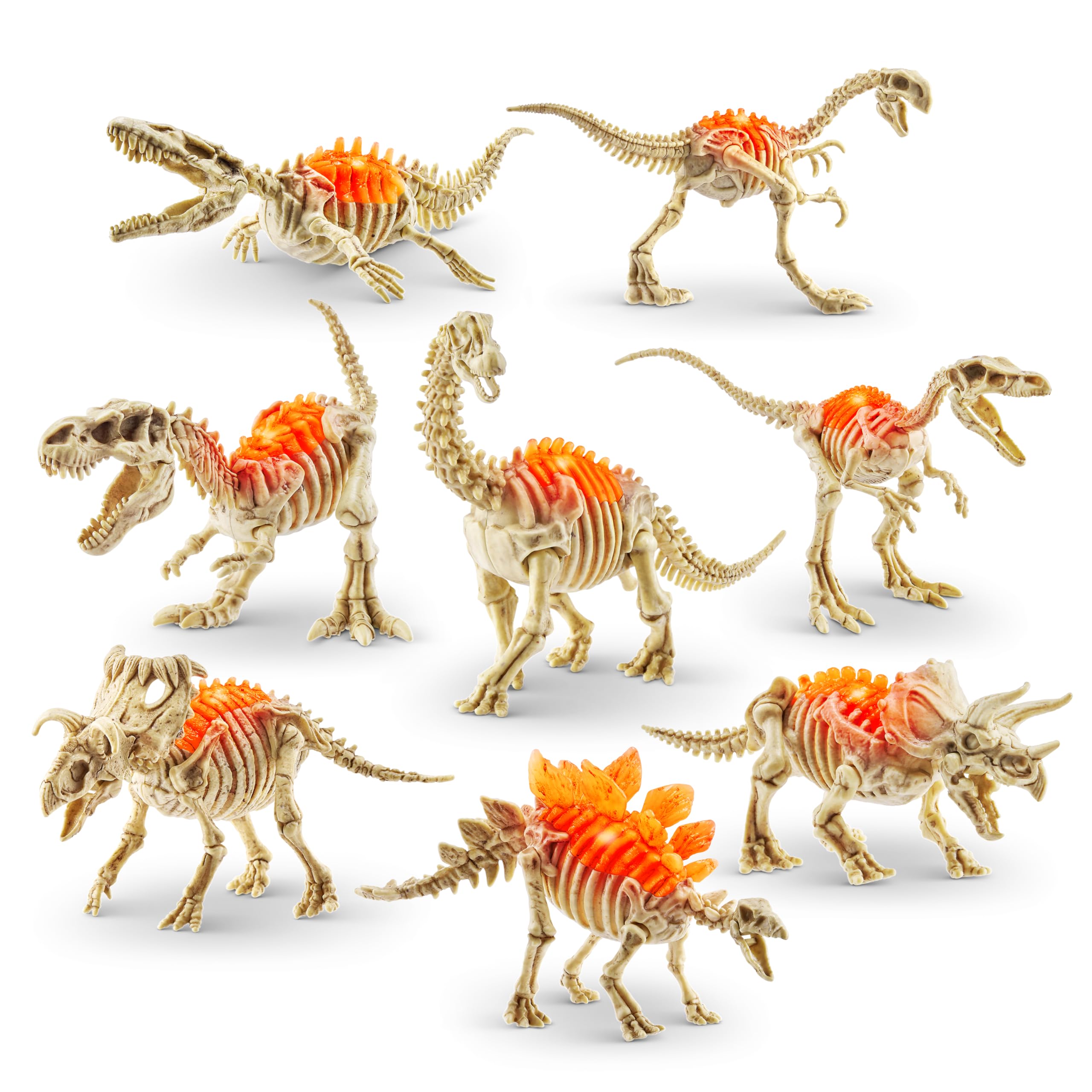 Robo Alive Mini Dino Fossil Find (2 Pack, Mosasaur & Triceratops) by ZURU Boys 5+ Dig and Discover, STEM, Excavate Prehistoric Fossils, Educational Toys, Great Science Kit Gift for Girls and Boy