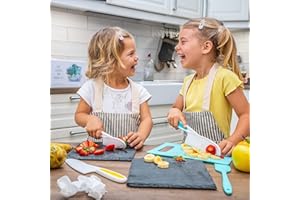 RYDOWENNA 3Pcs/Set Kid Safe Knives , 3 Sizes&Colors Firm Grip Serrated Edges BPA-Free Nylon Kitchen Baking Kids Knife Set Children Cooking Safty Toddler Plastic Fruits Vegetables Educational Knives Set