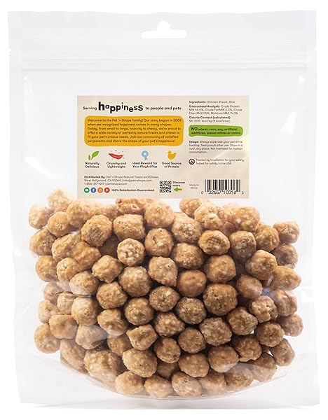 PET ‘N SHAPE CHIK ‘N RICE BALLS DOG TREATS – 1 POUND