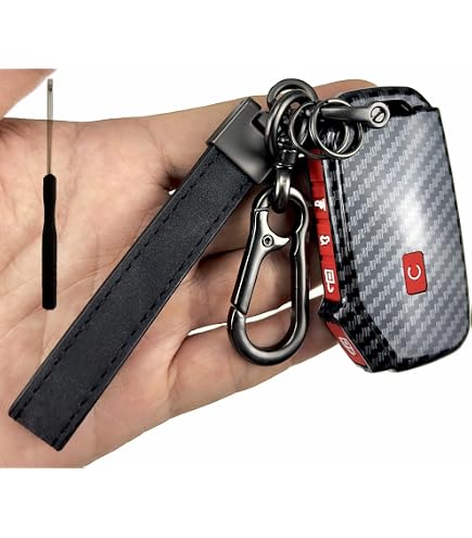 REPROTECTING ABS Plastic Key Fob Cover For Kia Models (Cadenza, Forte, K5, Seltos, Sportage, Telluride & More) - Red With Key Chain - View #11