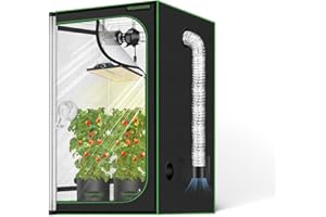 MELONFARM 2x2 Grow Tent, 24"x24"x32" Double Transparent Viewing Door Indoor Grow Tent, Growing Tent with High Reflective Mylar & Floor Tray, Plant Tent for Indoor Hydroponics Growing