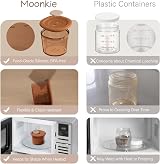 Moonkie 4 Pack 120ml Silicone Baby Food Storage Containers with Airtight Lids view 4