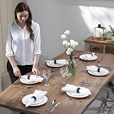 Penguin Home Handcrafted Glass Beaded Round Placemats Set of 12 Black 32 cm view 2