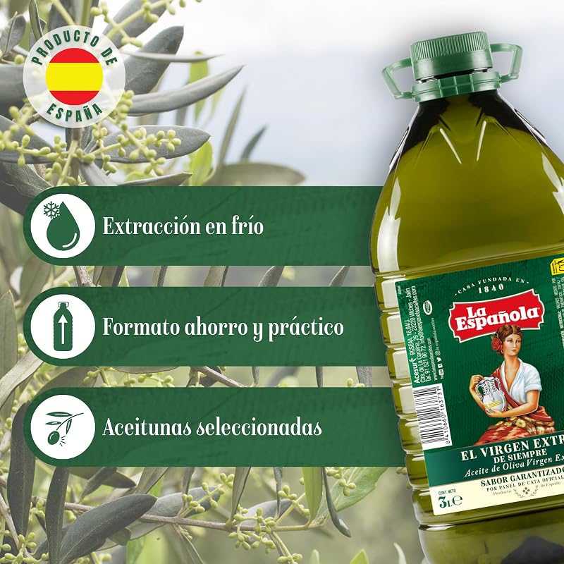 LA ESPAÑOLA - Aceite de Oliva Virgen Extra - Garrafa 3 Litros — foto 2 de 8