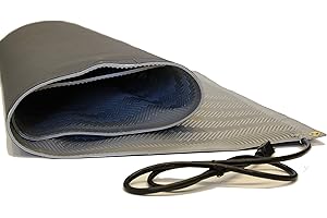 ROOF HEATING SYSTEMS RHS Snow Melting Mat, Anti-slip Walkway Herringbone Design, Color Gray, Outdoor Mat, Prevents ice Formation, Melts up to 2 inches of Snow per Hour, 120 volts (30-inches x 6-feet)
