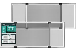 Paramondo Expandable Window Screen, Horizontal (10" H x 19.6" - 36" W, 2 Pack) Adjustable Window Screens, Replacement Window Screens for House Windows