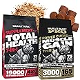 Bully Max Total Health & Muscle Builder Bundle – 7-in-1 Multivitamin Powder + 11-in-1 Power Chews – Premium Nutrition for All Breeds, Puppies & Adults – Immune Support & Muscle Gain