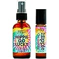 Frankie & Myrrh Hippie Go Lucky 2 Pack | Patchouli Roll-on & Spray | Natural Aromatherapy Combo for Relaxation & Positivity
