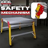 Excel Fibreglass Folding Hop Up Platform Bench 600mm x 600mm view 3