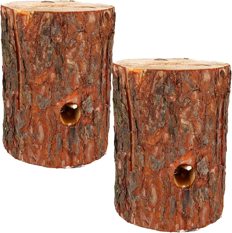 com-four 2x Swedish Fire Log Ignition Wick Campfire Outdoor Cooking Garden Torch