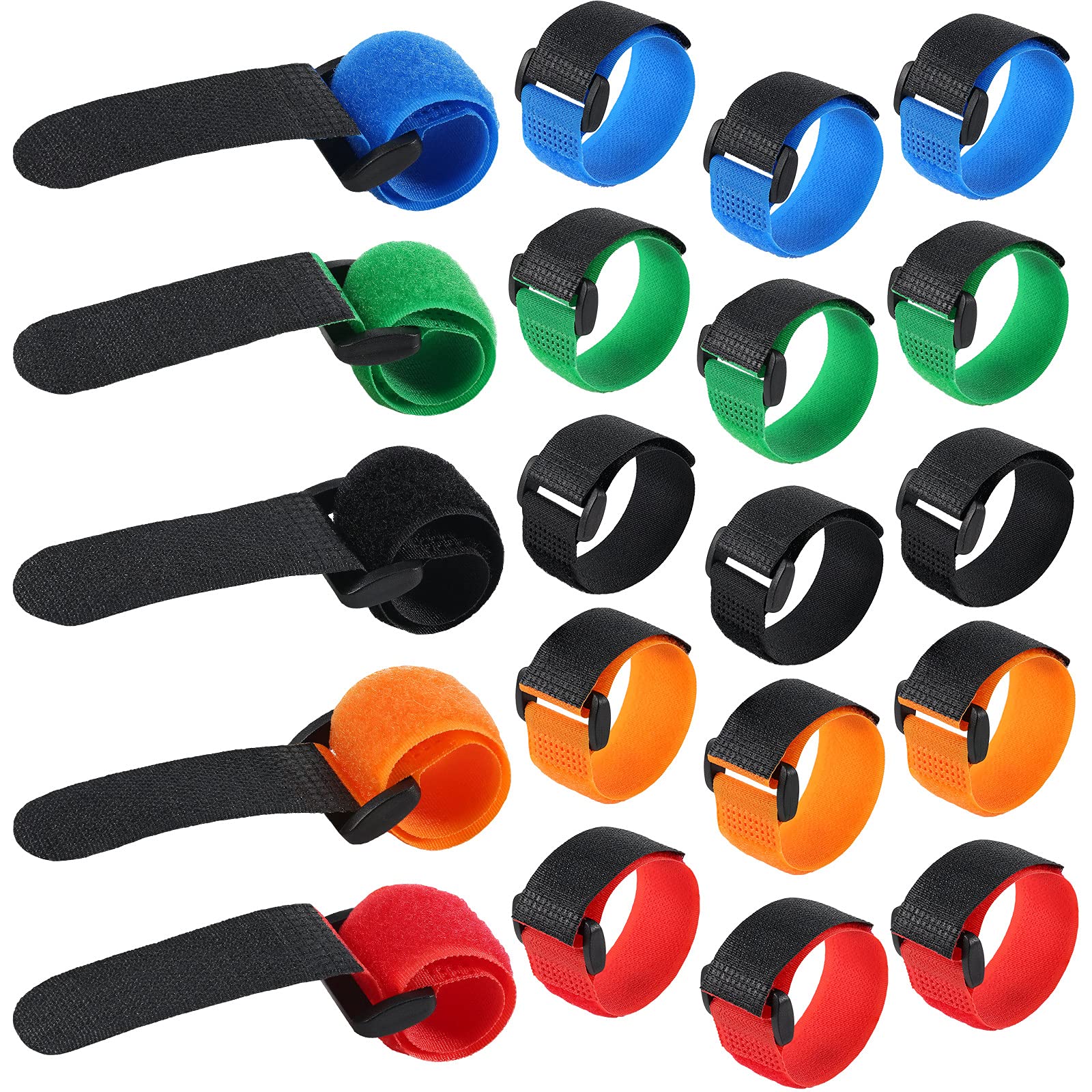 Photo 1 of Riakrum Fishing Rod Straps Rod Ties Fishing Pole Belt Straps Holder Strap(Multi Color,20 Pieces)